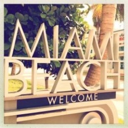 Miami Beach Welcome Sign