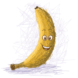 Did you know there are ancient Egyptian hieroglyphs that depict people with bananas?