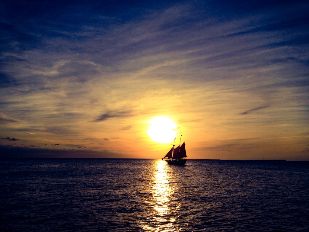 No post on warmth would be complete without a sunset. Here's one I have taken at the famous Mallory Square sunset celebrations in Key West.