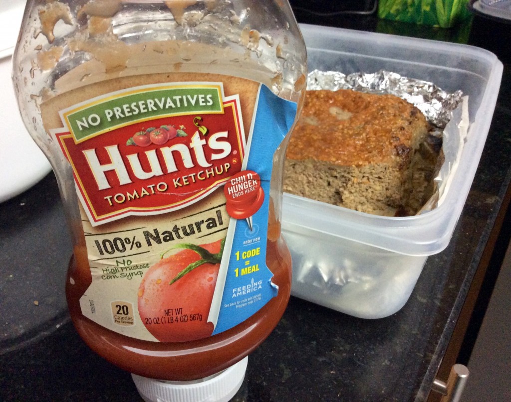 One of three simple ingredients that garnishes the top of the meatloaf. Adding dijon mustard and honey brings out the flavor.